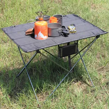 

Portable Foldable Table Camping Outdoor Furniture Computer Bed Tables Picnic 6061 Aluminium Alloy Ultra Light Folding Desk