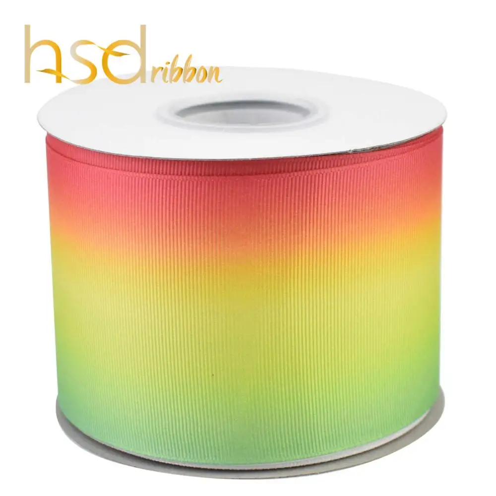 HSDRibbon 16 мм 22 мм 38 мм 75 мм Печатные hsd-дизайн HT Grosgrain ленты 50 ярдов/рулон - Цвет: 03084