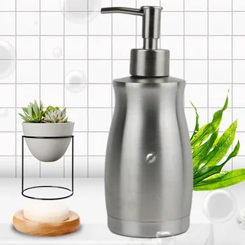 

1*Soap Dispenser 400ml Bathroom Toilet Stainless Steel Soap Lotion Pump Dispenser Press Bottle Brand New