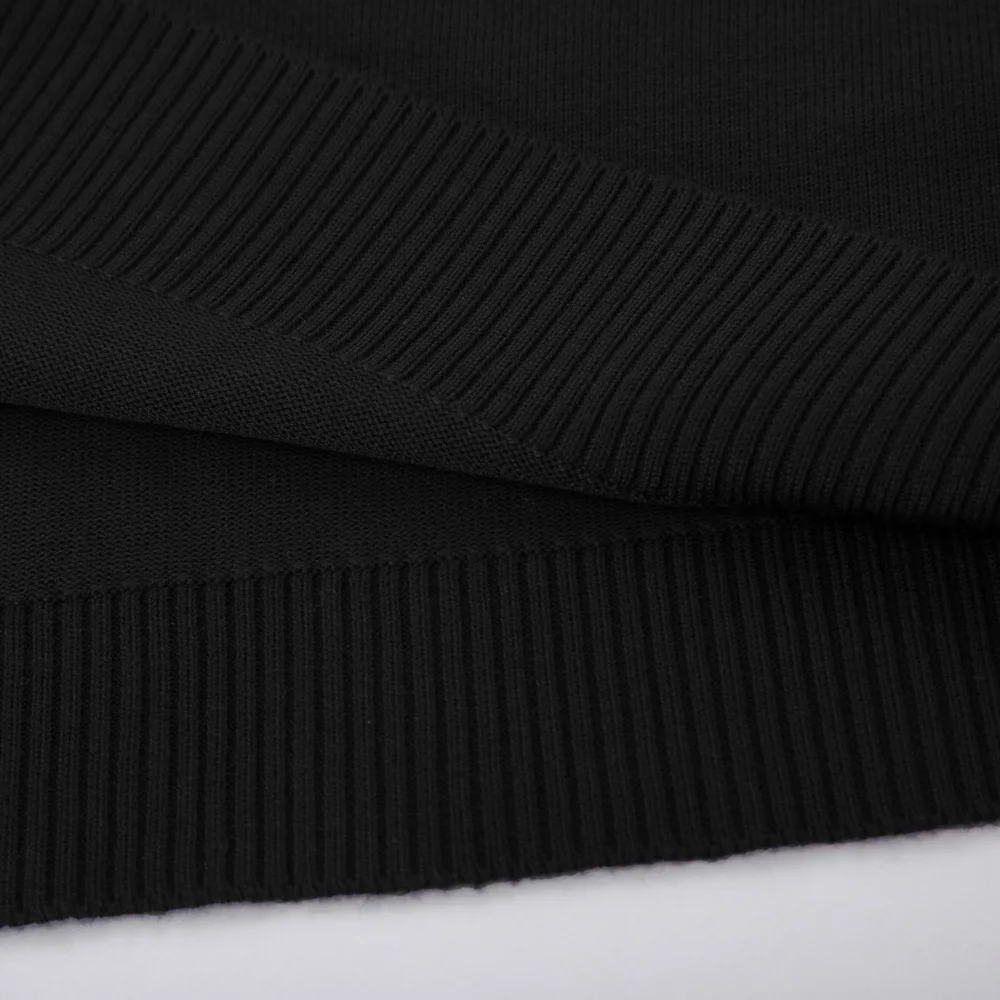 Для мужчин осенне-зимние свитер Slim Fit Классические однотонные ботинки с острым носком Цвет эластичный мягкий длинный рукав водолазка; свитер Термальность трикотажная одежда для детей