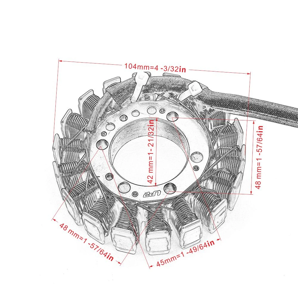 JAER мотоцикл генератор статора катушки для Yamaha SRX700 2000-2002 SX Viper 700 2002-2006 Venture 700 2004 8EK-81410-00