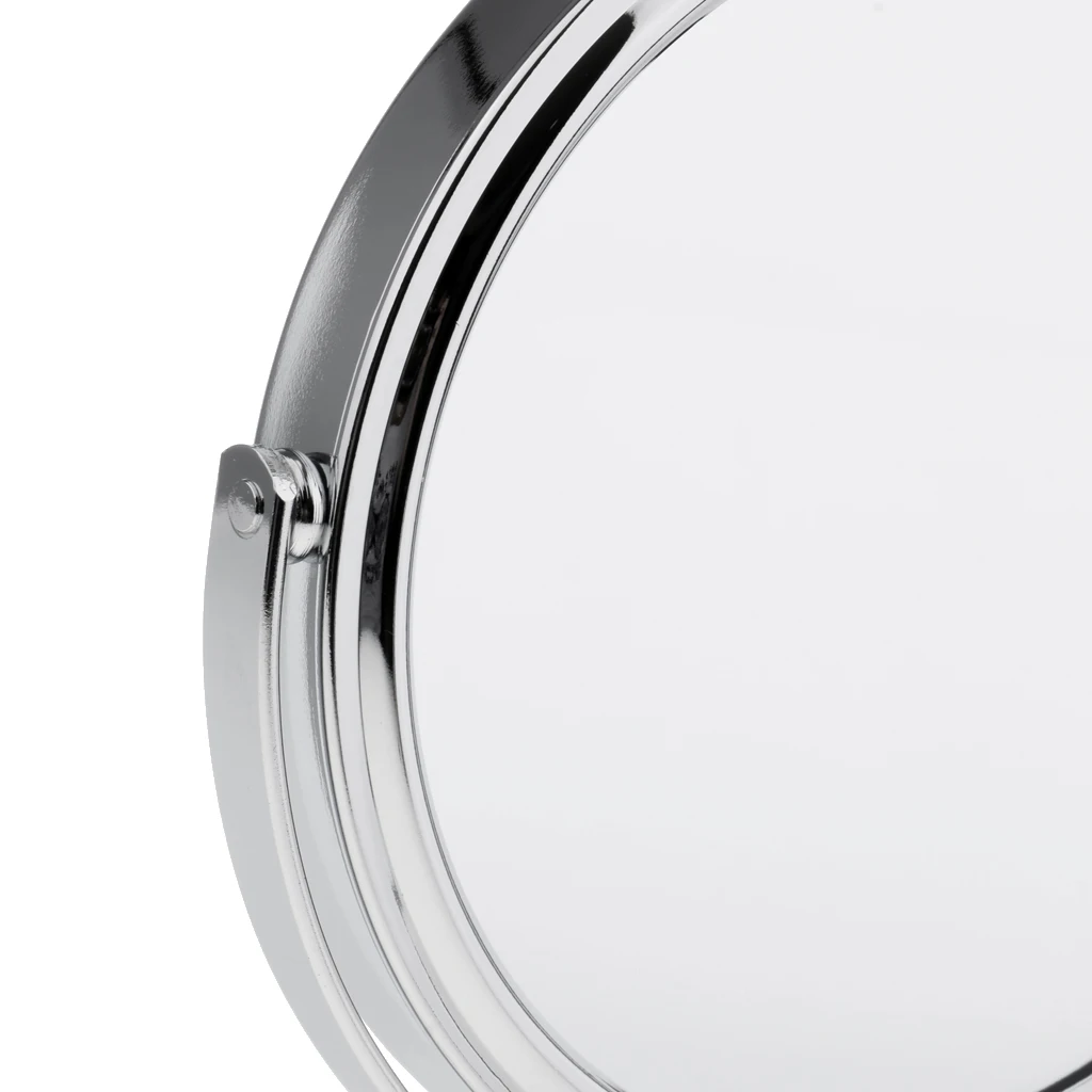 Tabletop Makeup Mirror , 2 in 1 Magnifying & Normal Compact Mirror, 360° Swivel Free Standing Mirror Table Top