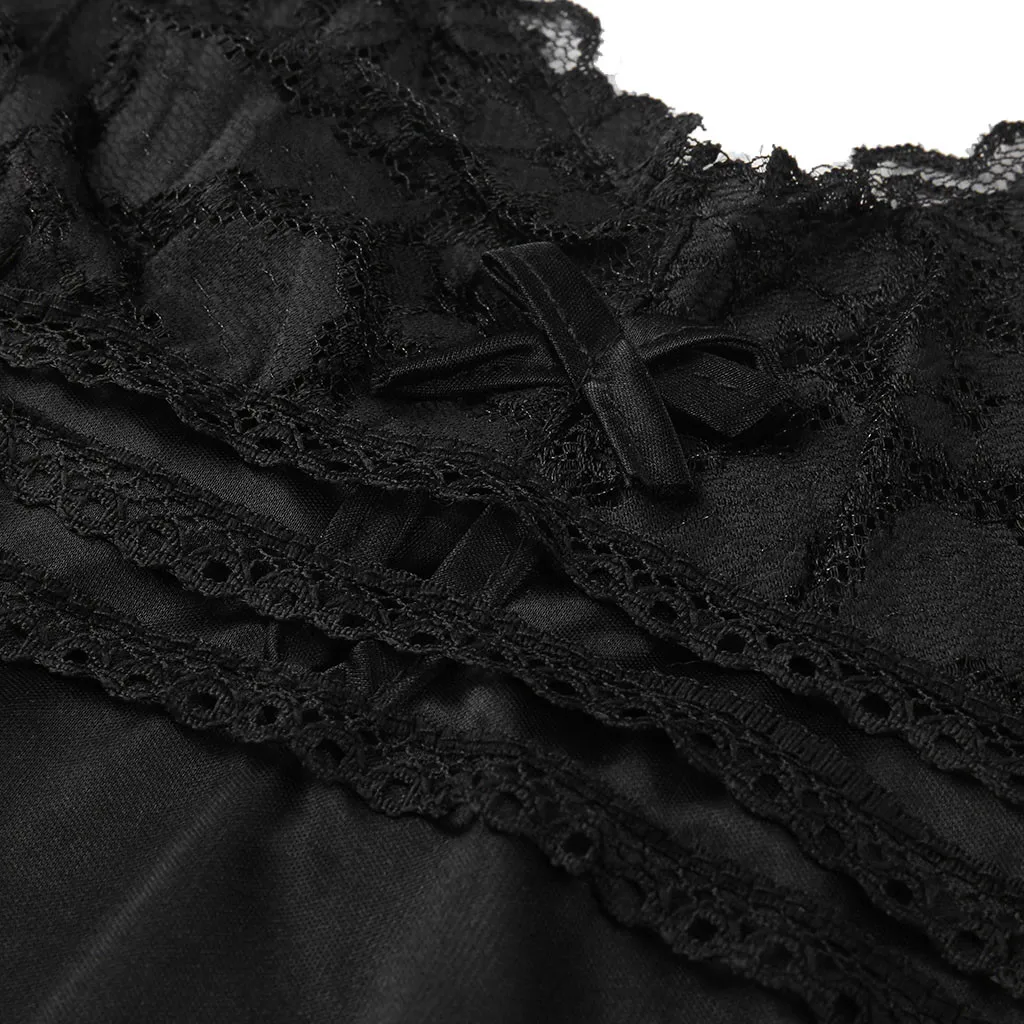 Высококачественное Женское ночное платье пикантная Кружевная комбинация ночное белье мягкая одежда для сна дышащее женское белье Nuisette Femme De Nuit