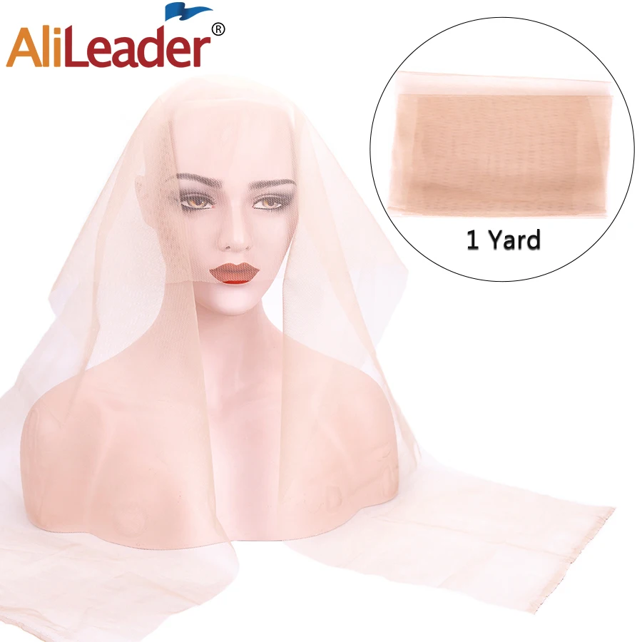 Alileader Hot Selling Swiss Lace Net For Making Wig Foundation Hairnet Accessories Weaving Tools Hair 4*4 13*4 1 Yard | Шиньоны и