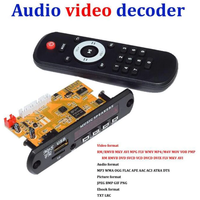  Video Decoder Audio Dts Decodifica Lossless Ricevitore Bluetooth Scheda di Decodifica Bordo di Mp4 
