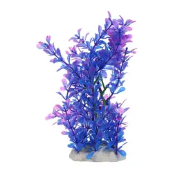1 х художественное растение 15-20 см аквариумное украшение водное растение фиолетовый + синий