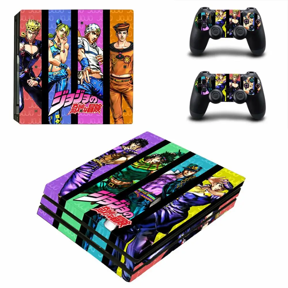 Необычные наклейки JoJo's Adventure PS4 Pro, игровая станция, 4 наклейки для кожи, наклейки для playstation 4, PS4 Pro, консоль и контроллер, скины