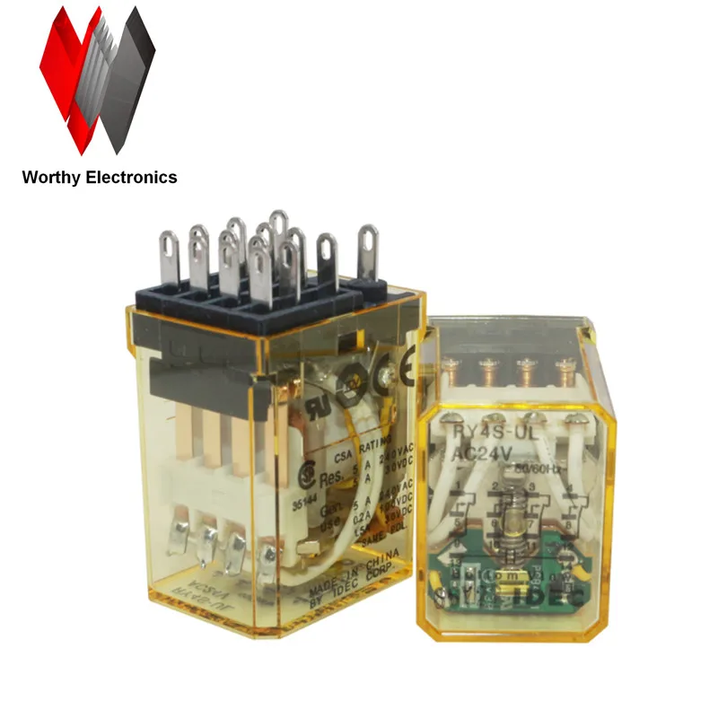 10 шт./лот реле RY4S-UL-AC24V