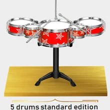 Игрушки для детей Дети джазовая барабанная установка музыкальные инструменты Развивающие игрушки для детей с маленьким стулом барабанные палочки детский молоток игрушки