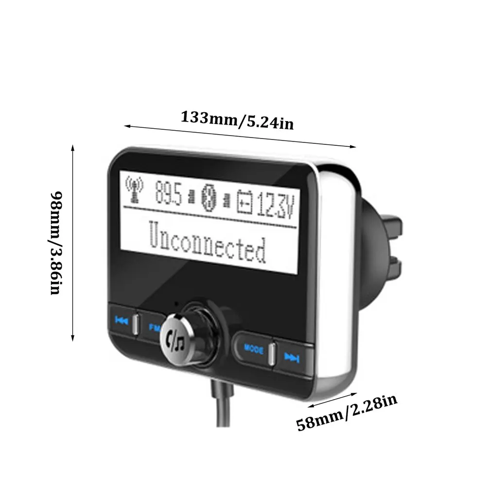 Fm-передатчик Aux модулятор Bluetooth Handsfree автомобильный комплект автомобильный аудио mp3-плеер с 3.1A Быстрая зарядка двойной USB Автомобильное зарядное устройство комплект