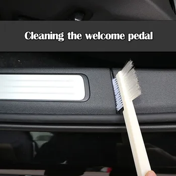 

Car/home Brush Cleaner Hair Natural Dashboard Air Vent Car Care Hub Brushes Easy To Clean Edge Gap Tools For Auto #py10