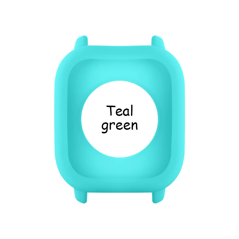 teal green 1 шт. роскошный легкий мягкий силиконовый чехол защитная оболочка рамка Бампер для Xiaomi Huami Amazfit GTS защитный чехол умных часов - Цвет: teal green