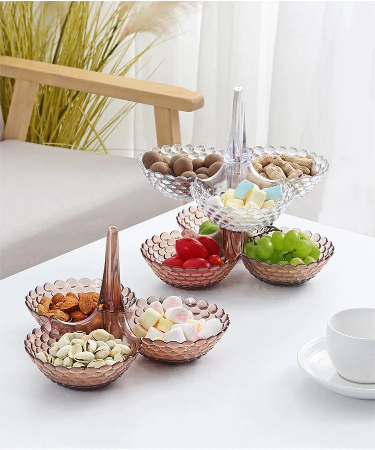 Творческая Фруктовая тарелка прозрачная фруктовая чаша для гостиной домашний модный журнальный столик конфетные закуски тарелка для сухофруктов mx11081425