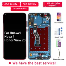 Для huawei Honor View 20 ЖК-дисплей V20 Nova 4 PCT-AL10 сенсорный экран с рамкой дигитайзер для Honor View 20 дисплей