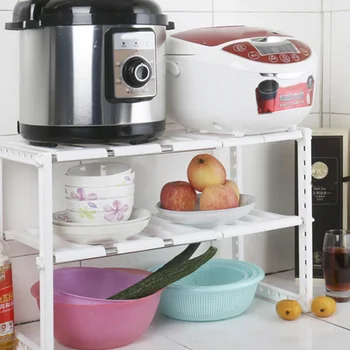 

2-Tier Sink Rack Organizer Storage Expandable Adjustable Kitchen Shelf Holder H88F