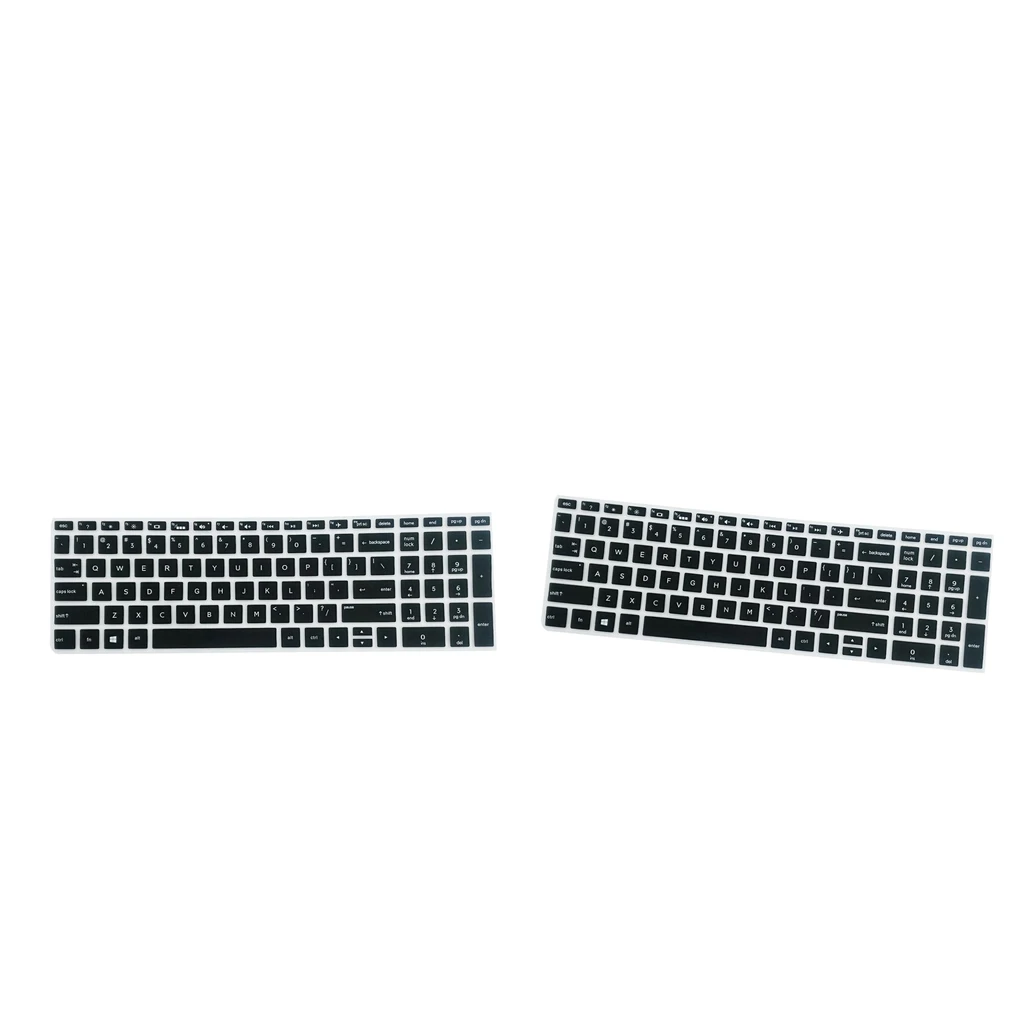 2x Silicone Notebook Keyboard Skin Cover For HP 15.6''BF Laptop Black