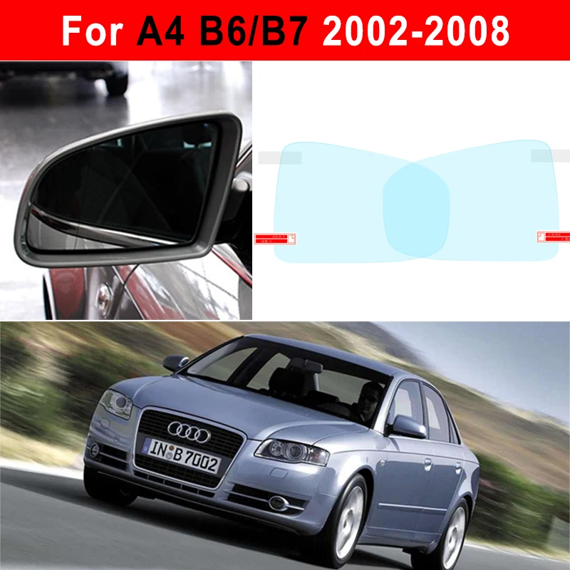 Car Mirror Accessories Sticker Film For Audi A4 S4 B6 B7 B8 B9 A5 S5 A6 S6 C6 C7 Quattro A3 S3 8V 8P