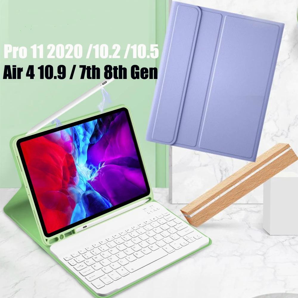 Чехол для клавиатуры iPad Pro 10 5 11 2020 Air 3 4 9 2 2019 чехол с держателем карандашей 1 7 2018 8th |