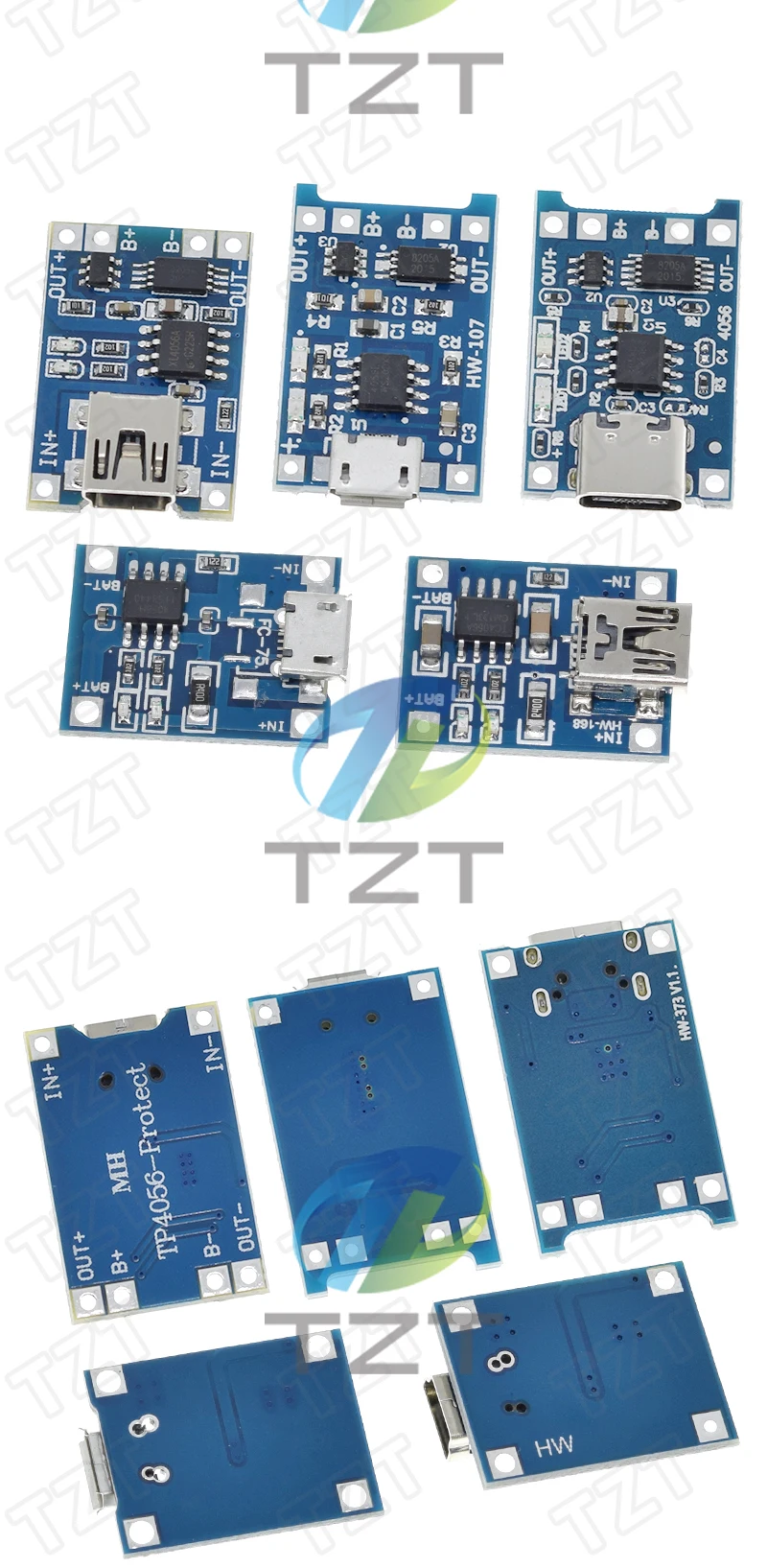 1/5PCS Micro USB 5V 1A 18650 TP4056 Lithium-Batterie Ladegerät Modul Lade Board Dual Funktion li-Ion Schutz – Detail 12