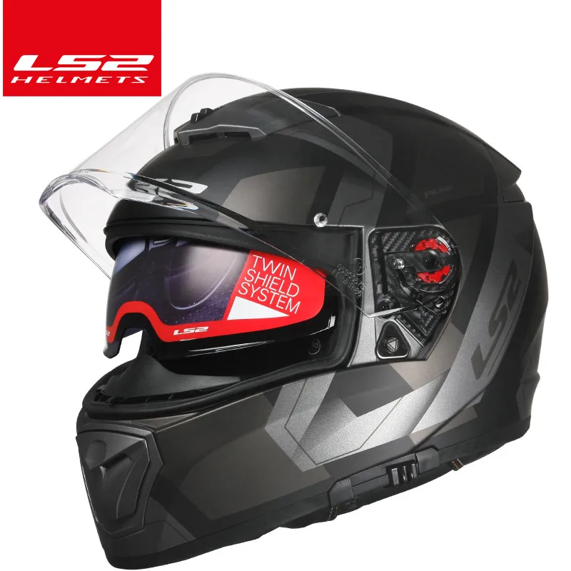 Мотоциклетный шлем Capacete LS2 Breaker ls2 ff390 на все лицо двойные линзы в комплекте