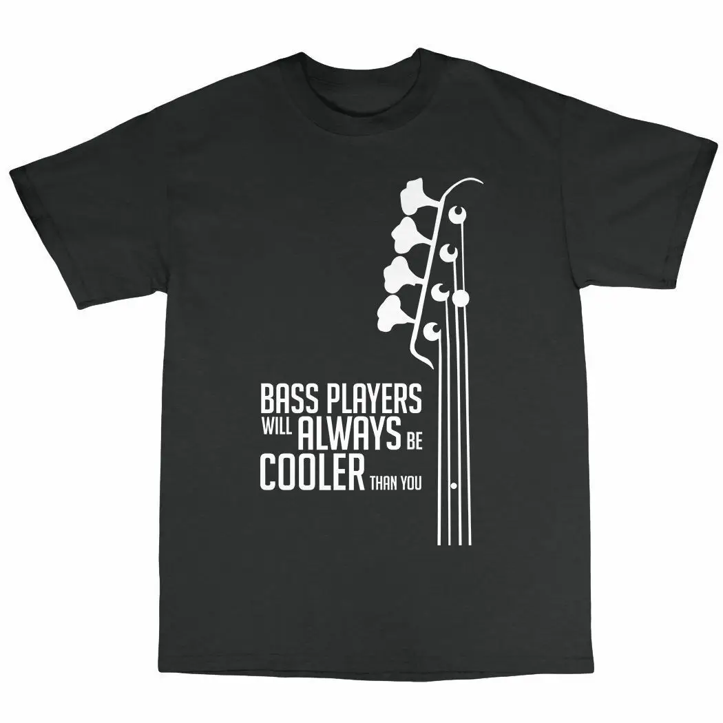 Бас гитары игроки крутая футболка 100% хлопок двойной ритм Электрический унисекс