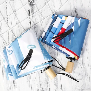 

New Windproof Graffiti Anti-UV Umbrellas Rain Women Sunny And Rainy Business Umbrella Men Ladies Parasol For Children Paraguas