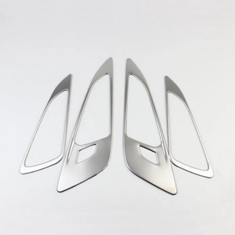 Tonlinker Interior Door Handle Cover case Sticker for Chevrolet Malibu-19 Car Styling 4 PCS Stainless steel Cover Sticker