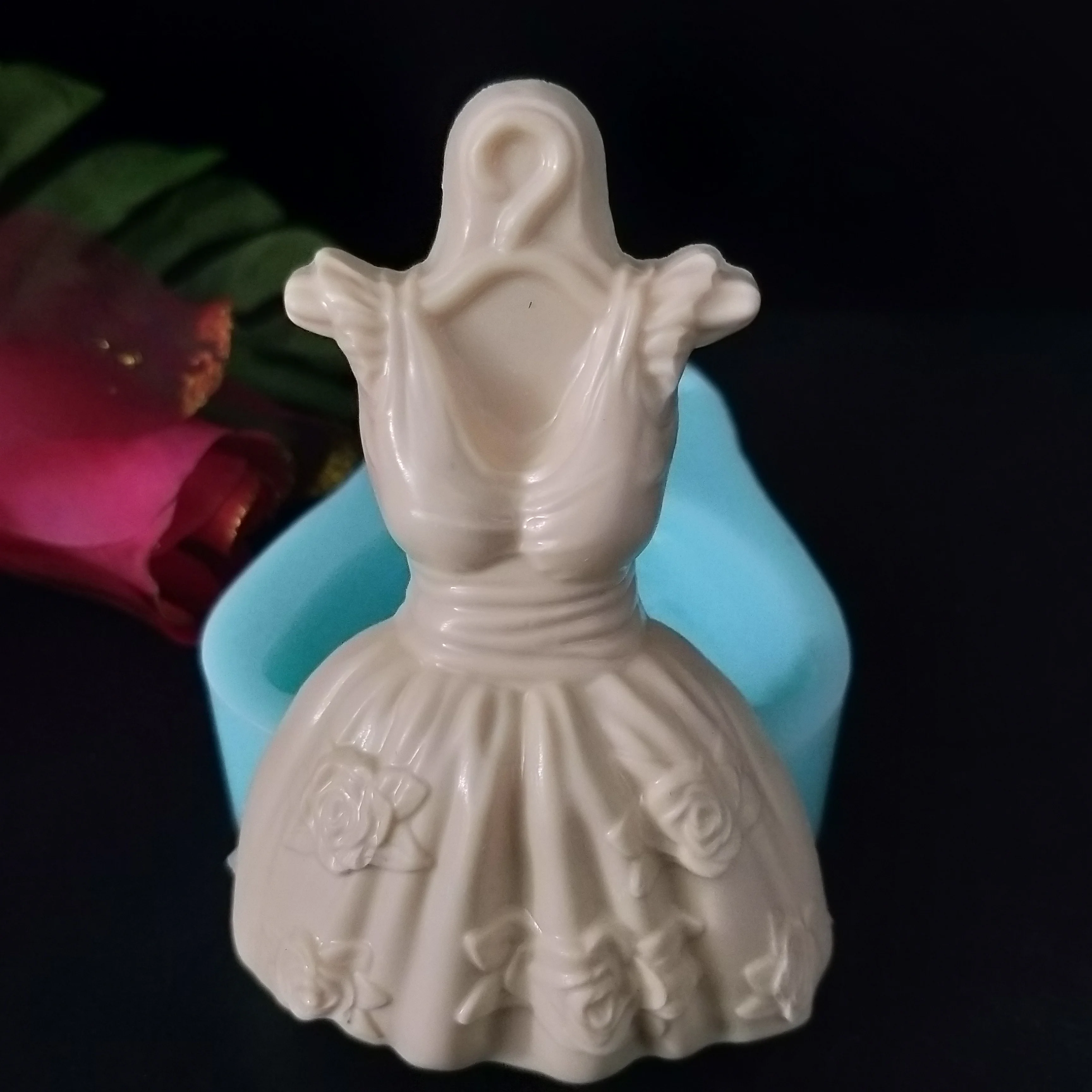 DIY силиконовая форма для помадки 3D принцесса юбка платье Плесень мыло изготовление инструменты для украшения свадебного торта Полимерная глина форма для свечей