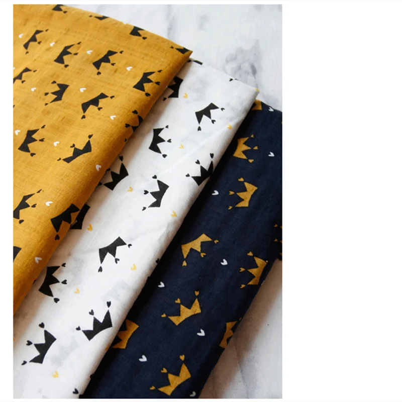KDF2 Crown Hedgehog Printed Cotton Fabric For Summer Dress Patchwork DIY Sewing Baby&ampChild Bedding Curtain Clothes | Дом и сад