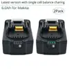 2 шт 18V 6000 мА/ч, Rechargealbe Батарея для Makita 18V BL1830B BL1860B BL1840B BL1815 LXT-400 последняя версия батарея для зарядки ► Фото 1/6