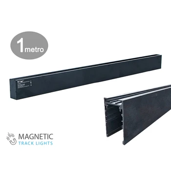 

V-TAC CB97951 track magnetic ceiling track lighting system magnetic black color 1 meter SKU-7951