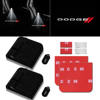 

2pcs New wireless Led car door welcome Laser projector Logo ghost shadow lights For Dodges Challenger RAM 1500 charger Avenger