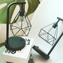 

LED Wrought Iron Modeling Lamp Home Atmosphere Decoration Table Lamp Christmas Minimalist Dining Table Bar Counter Wrought Iron
