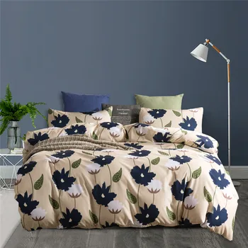 

nordic bed cover flower printing home comforter bedding set duvet cover Queen King bed set Bedclothes Quilt Cover Pillowcase