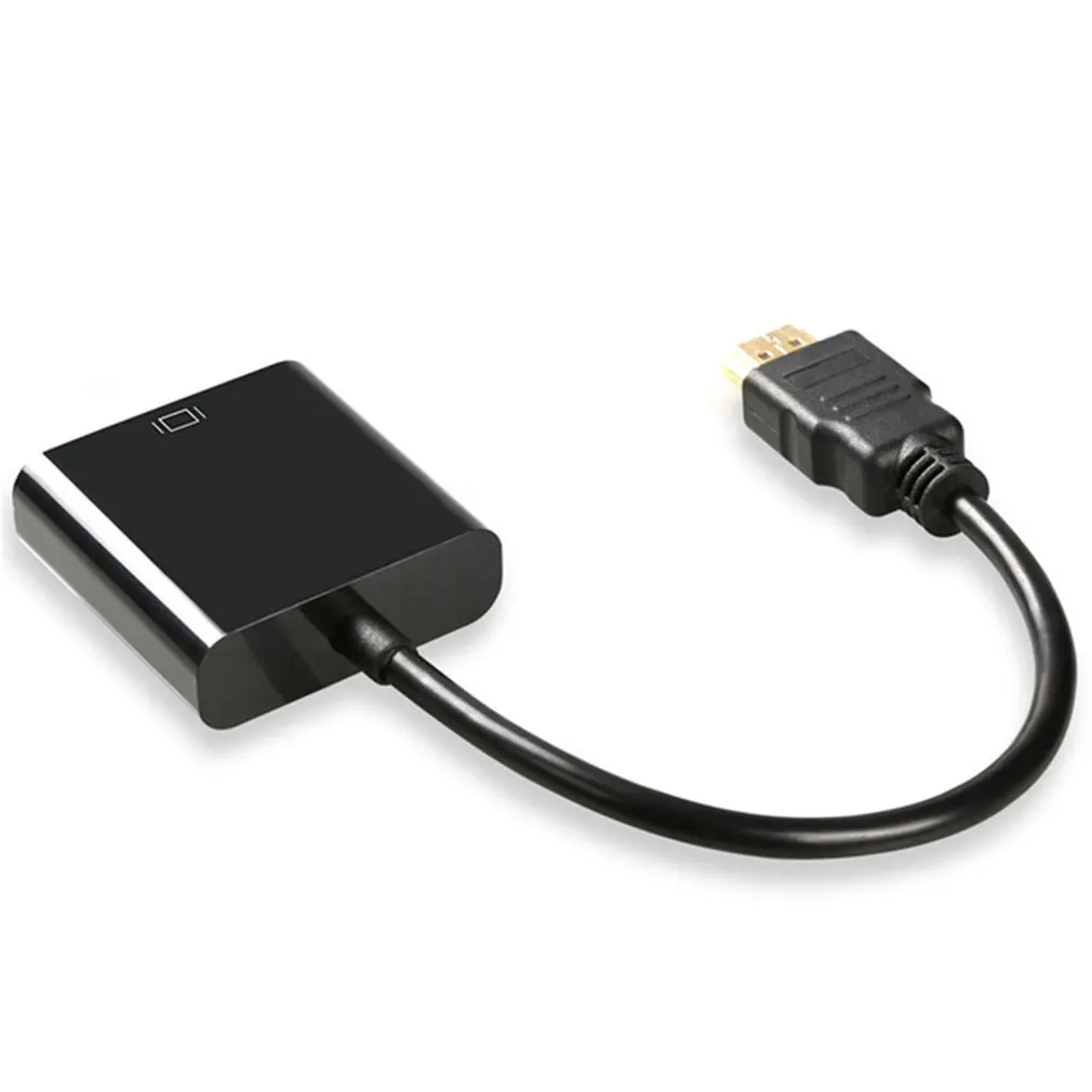 no audio no power HDMI к VGA Кабель-адаптер HDMI VGA Кабель-конвертер Поддержка 1080P с аудио кабелем для HD tv xbox PS3 PS4 ноутбука ТВ коробка - Цвет: no audio no power