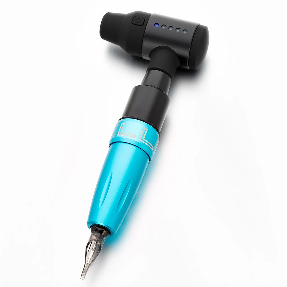kits with battery Ambition Татуировка ручка машина бесщеточный мотор Профессиональный алюминиевый сплав Татуировка ручка Перманентный макияж ручка для бровей - Цвет: kits with battery