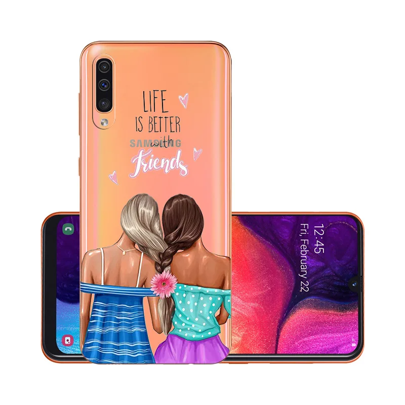 Прозрачный чехол для samsung A50 A70 A30 A10S A20S A30S A50S M30S чехол супер мама для маленьких девочек Etui для Sumsung галактики A50 A70 A10S