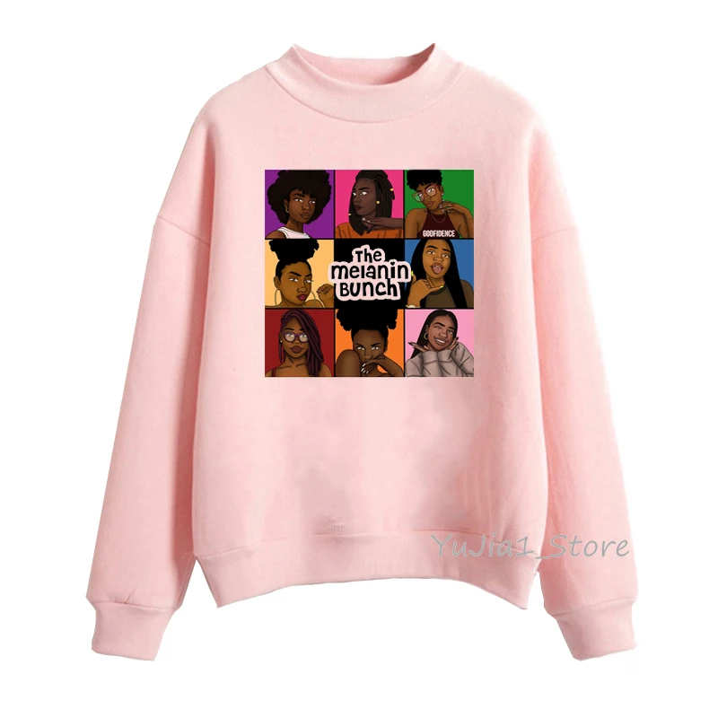 Vogue the melanin bunch толстовки женские черные девушки лучшие друзья ТВ шоу уличная забавная графическая толстовка с капюшоном женская одежда