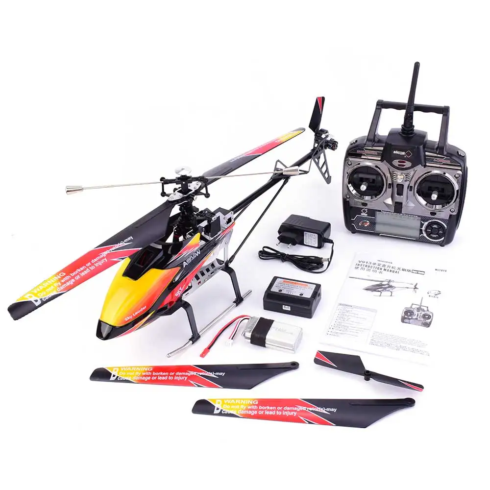 Wltoys V913 матовый 2,4G 4CH одно лезвие Встроенный гироскоп супер стабильный полет Большой Вертолет Самолет RTF RC Самолет