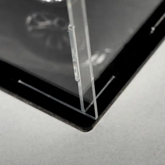 Acrylic Black Base Dustproof Clear Display Show Case for 1/18 Diecast Model Toy 6