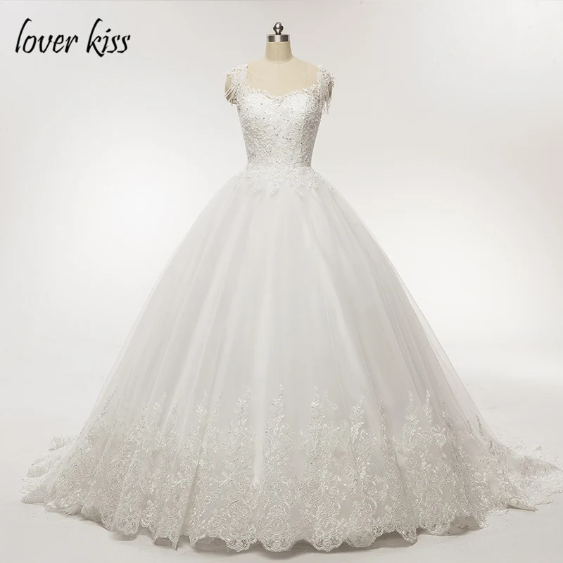 Lover Kiss Vestido De Noiva скромное кружевное свадебное платье с аппликацией, корсет с кристаллами и кисточками, летние свадебные платья, Халат