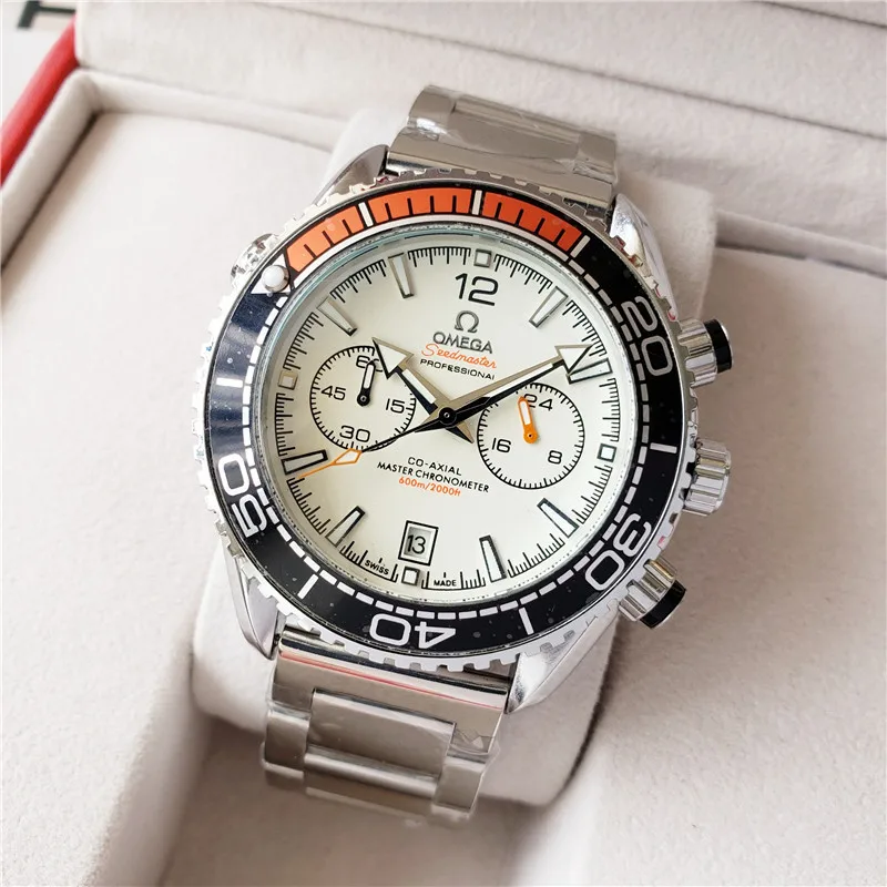 

Omega- Men's quartz watch Top brand luxury stainless steel contracted men's fashion timing men's sports watch78