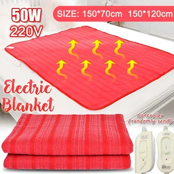 

Single/Double Electric Blanket 220V Heater Warmer Heated Blanket Thermostat Electric Heating Blanket Soft Electric Mattress