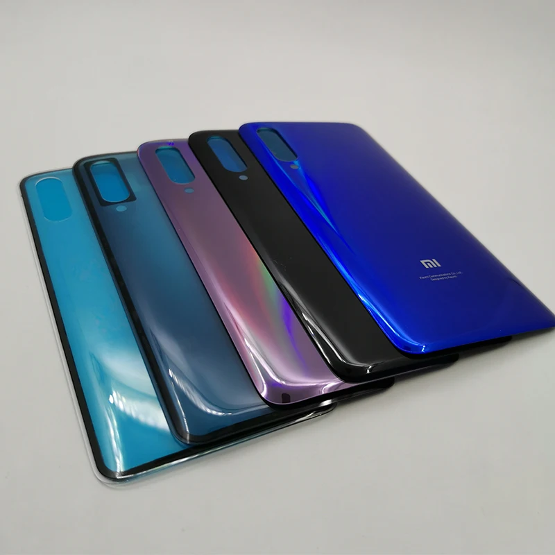 Xiaomi mi 9 mi 9 чехол для задней крышки батареи Чехол для задней стеклянной двери чехол для замены для Xiaomi mi 9 mi 9 чехол для телефона+ наклейка
