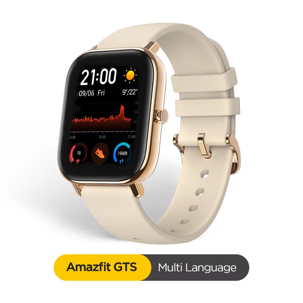  Global Version Amazfit GTS Smart Watch 5ATM Waterproof Smartwatch 14Days Battery GPS Music Control  - 4000189321479