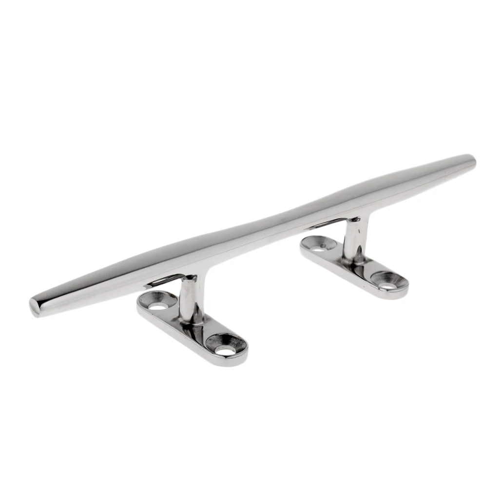 2x 316 Stainless Steel Boat Cleat Dock Cleat Bollard Mooring Dolphin Yacht