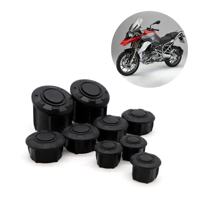 

9pcs/set Motorcycle Frame Hole Caps Cover Plug For R1200GS R1250GS