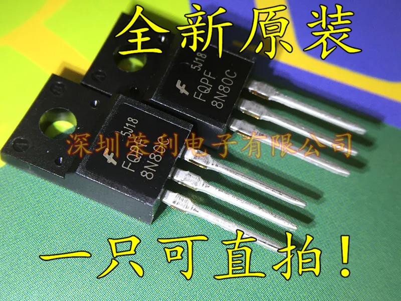 10 шт в упаковке, новая MOS N8N80C FQPF8N80C 8A/800V TO-220F