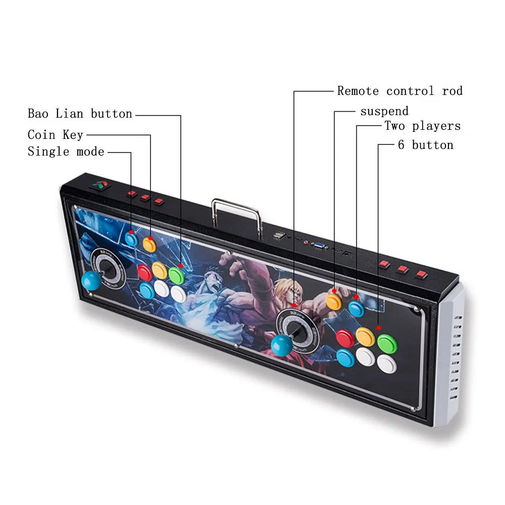 Pandora 3D аркадная видео машина pandora игры 3d игры ретро аркадная консоль 2200 классические игры 110 В/220 В