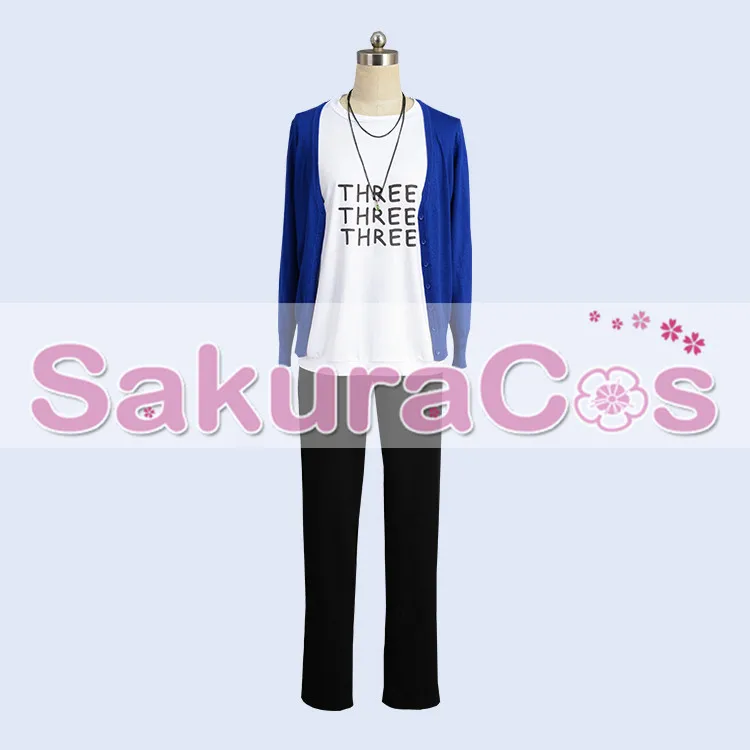 Аниме! A3! Лето Miyoshi Kazunari Готическая униформа косплей костюм Мода Daydress унисекс Топ костюм+ шляпа любой размер